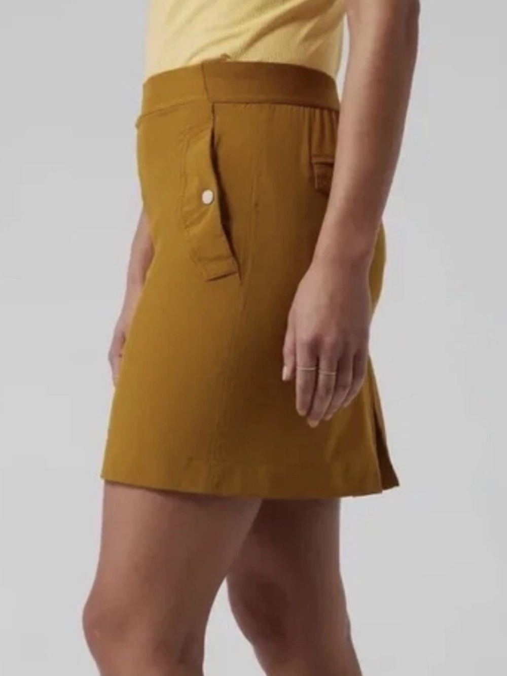 Athleta, Vienna Cargo Skort, Harvest Gold, Size 16 - Picture 10 of 12
